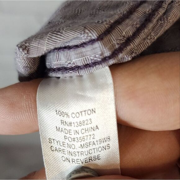 Men's Moon Shine longsleeve pearl snapped button-down shirt, size XL - Picture 4 of 5